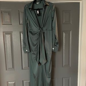 Fashion, nova, teal jumpsuit size large